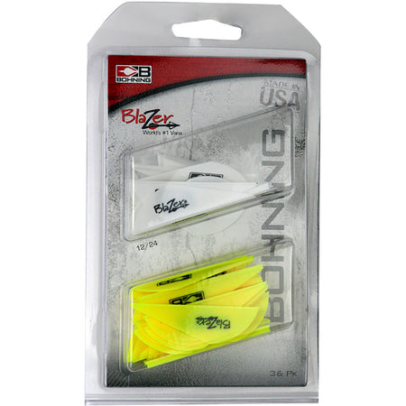 Bohning Blazer Vane White and Neon Yellow Combo 36 pk.