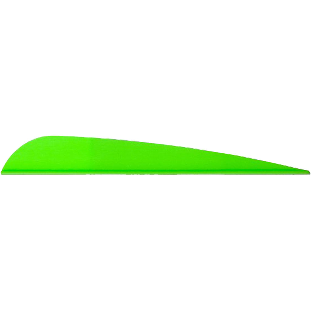 AAE Bright Green Traditional Archery Vanes 4 in. Pack of 50