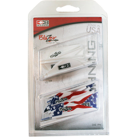 Bohning Blazer Vane White American Flag Combo 36-Pack