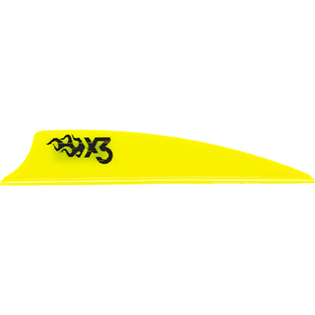 Bohning X3 2.25 in. Neon Yellow Archery Vanes 100 Count