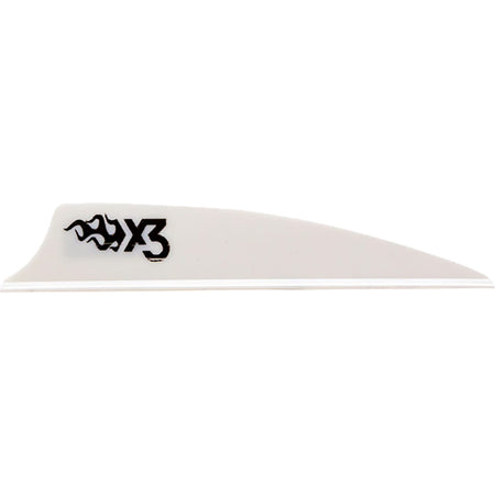 Bohning X3 2.25 in. White Archery Vanes 100 Count