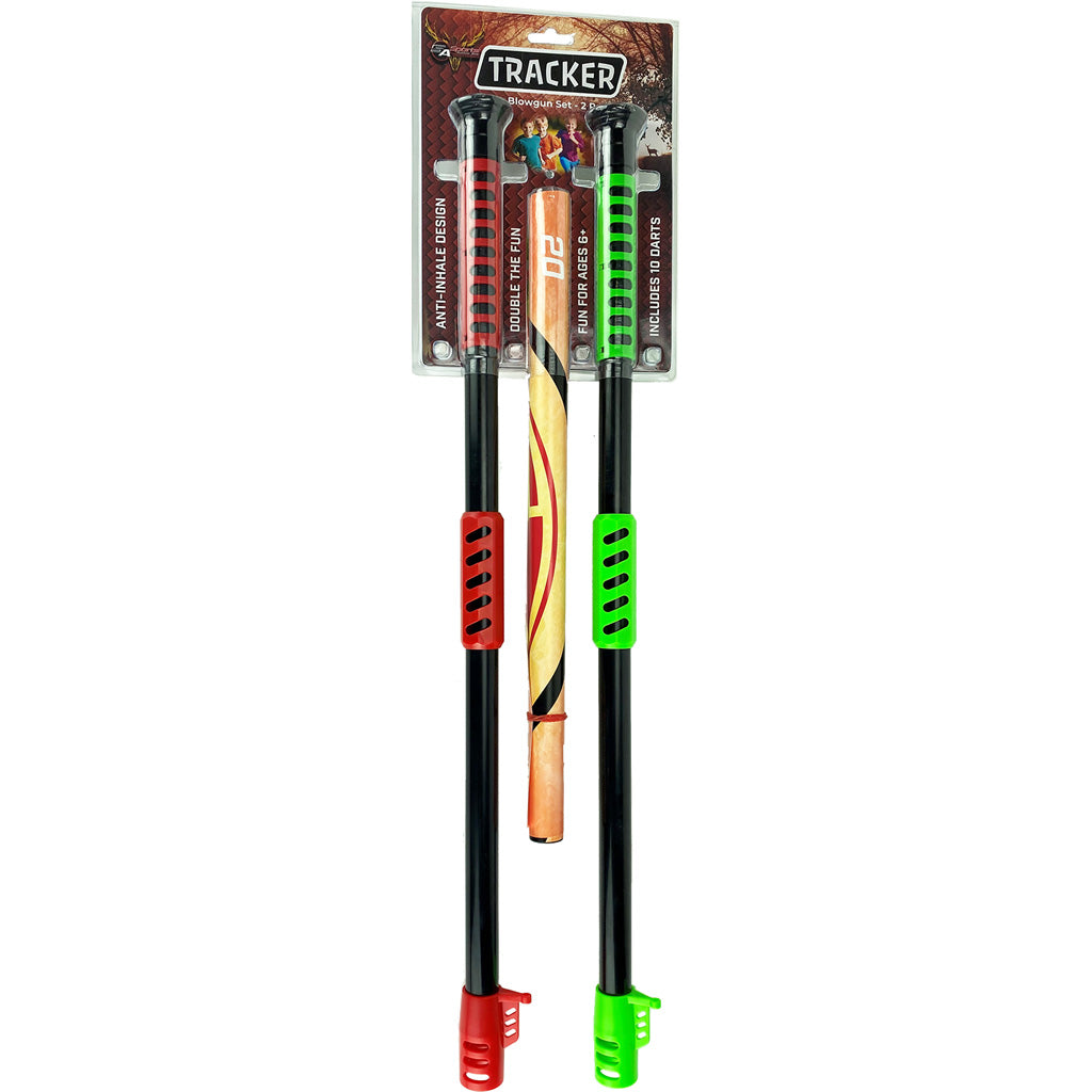 SA Sports Tracker Blowgun 2-Pack with Colored Suction Darts