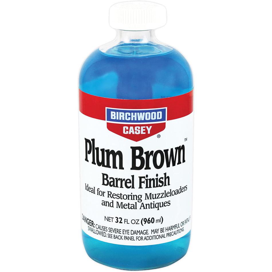 Birchwood Casey Plum Brown Barrel Finish – 32 oz. Deep Brown Restoration