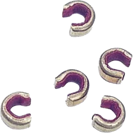 Saunders Brass Nocking Set Purple Long Cam 100-Pack 18-22 Strand