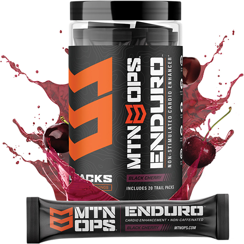 MTN OPS Enduro Cardiovascular Supplement Black Cherry Trail Pack 20 pk.