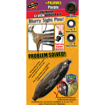 Specialty Archery No. 5 Purple PXL Hunter EZ-View Verifier Peep Kit