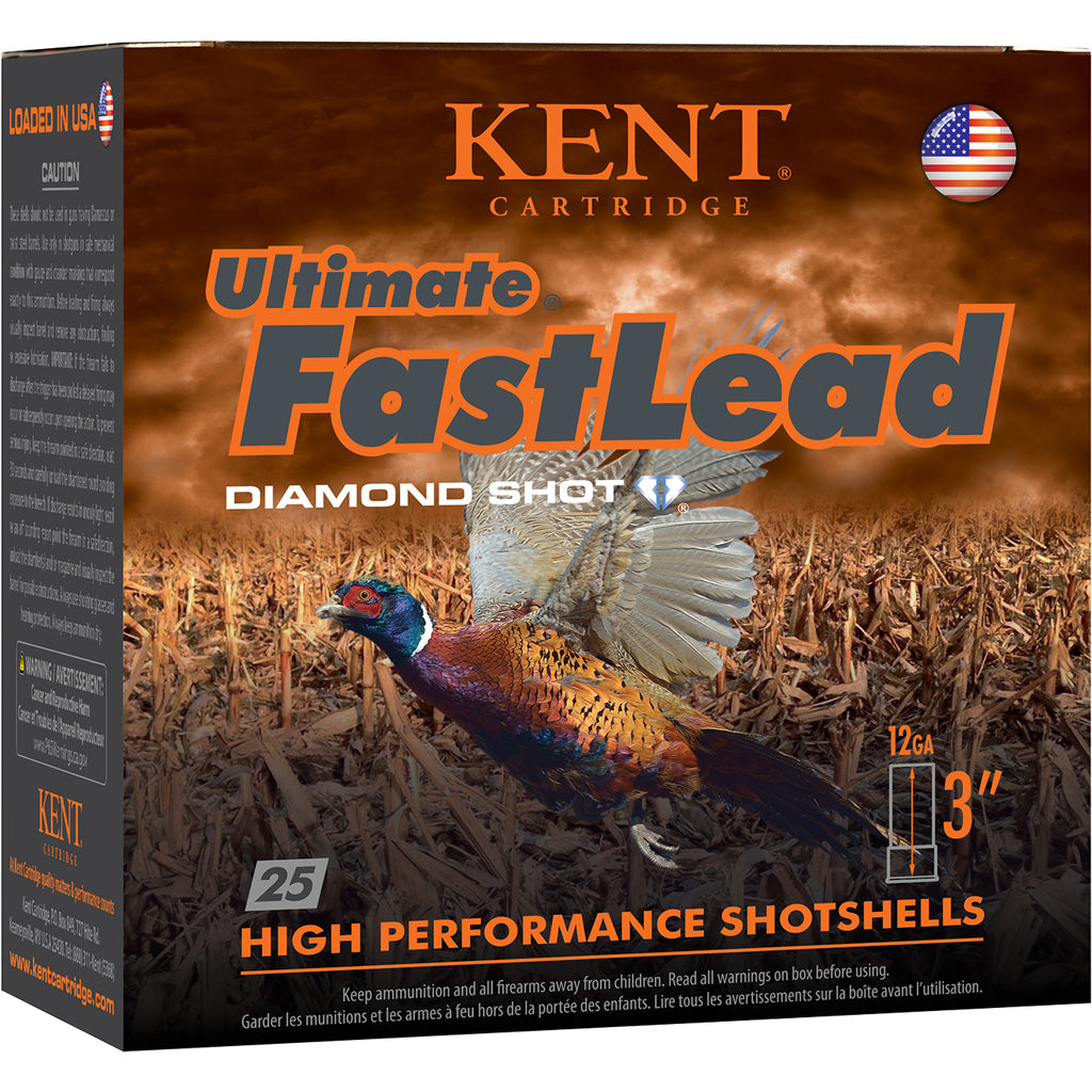 Kent Cartridge K123UFL504 Ultimate Fast Lead 12 Gauge 3" 1-3/4oz 4 Shot 1330 fps 656308402345
