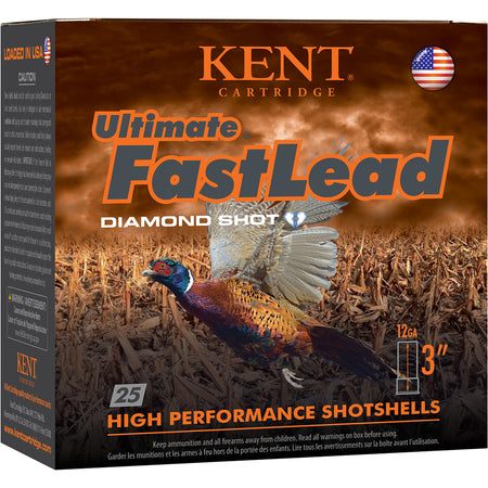 Kent Cartridge K123UFL504 Ultimate Fast Lead 12 Gauge 3" 1-3/4oz 4 Shot 1330 fps 656308402345