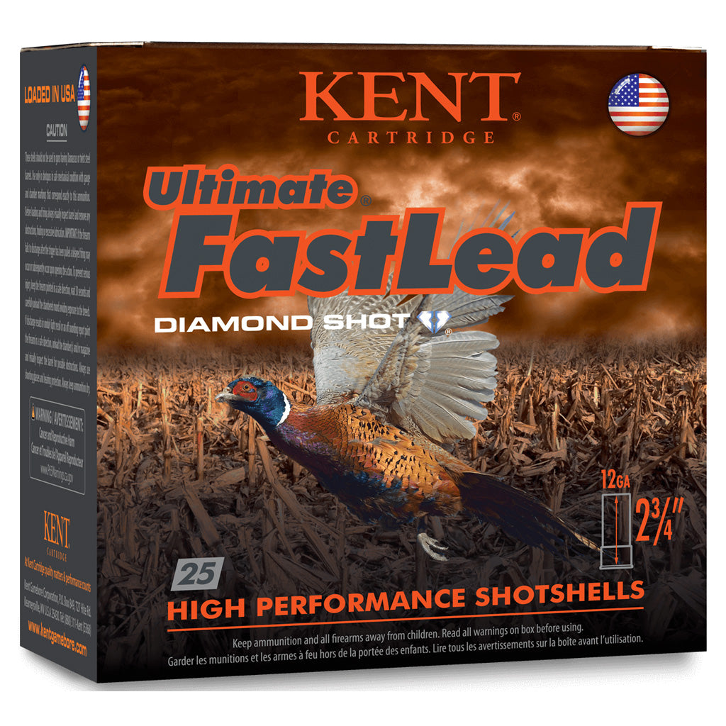 Kent Cartridge K122UFL3675 Ultimate Fast Lead 12 Gauge 2.75" 1-1/4oz 7.5 Shot 1350 fps 656308402277