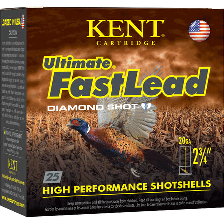 Kent Cartridge K202UFL2875 Ultimate Fast Lead 20 Gauge 2.75" 1oz 7.5 Shot 1250 fps 656308402574