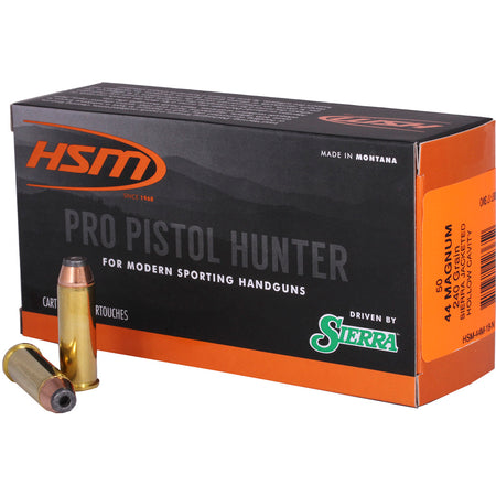 HSM Pro Pistol Jacketed Hollow Cavity 240 Grain .44 Magnum  810742023652