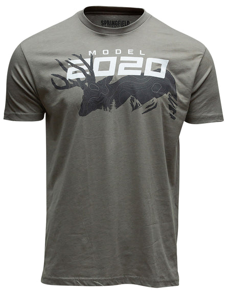 Springfield Armory 2020 Mule Deer Men's Short Sleeve Shirt Stone Gray Small