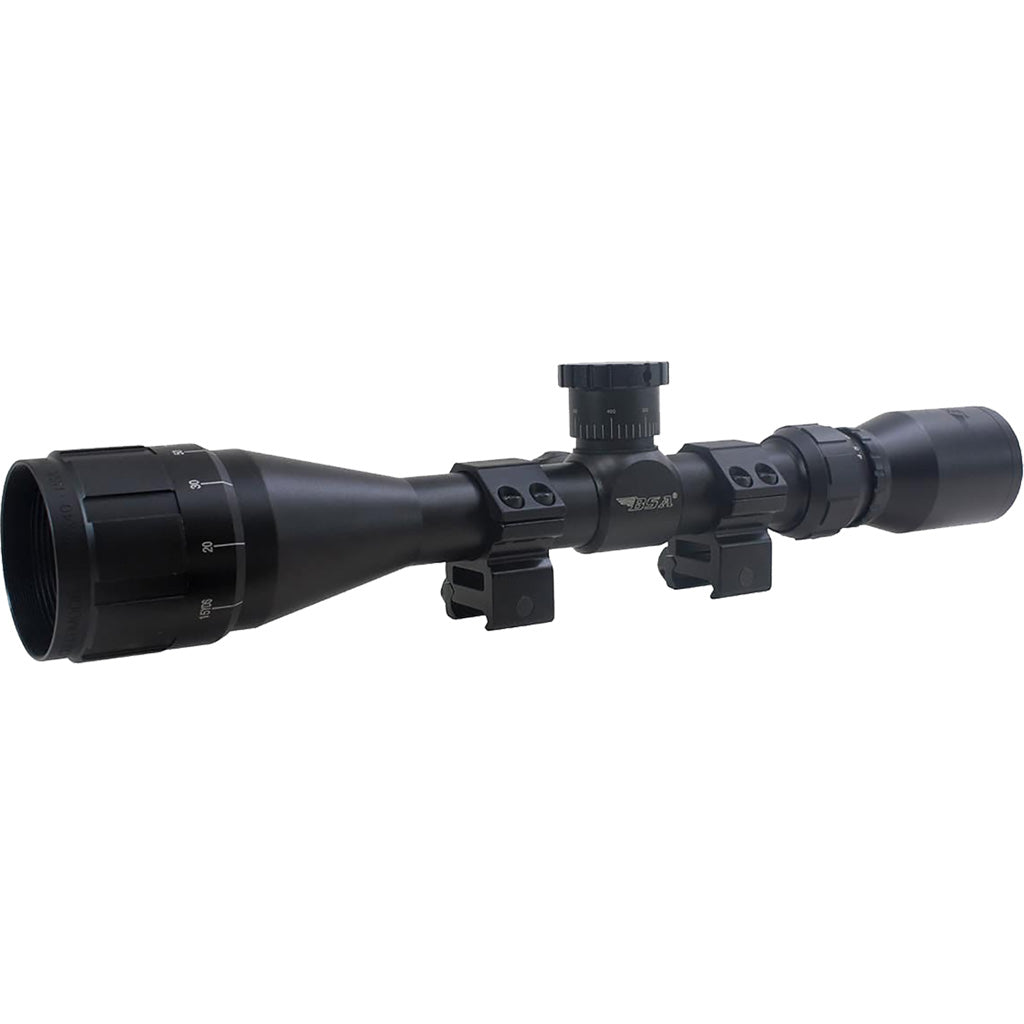 BSA Sweet 270 AO 3-9x40mm Riflescope with Weaver-Style Rings