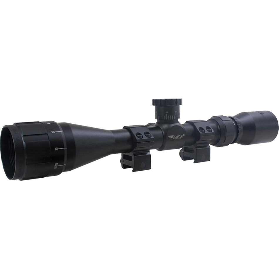 BSA Sweet 270 AO 3-9x40mm Riflescope with Weaver-Style Rings