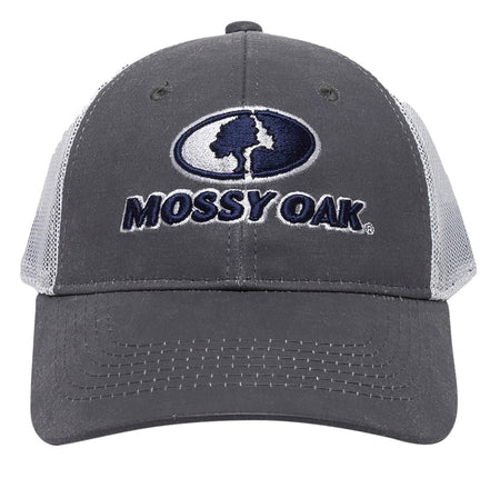 Mossy Oak MOFS46B Heavy Structured Snapback Cap Charcoal/White Adjustable OSFA