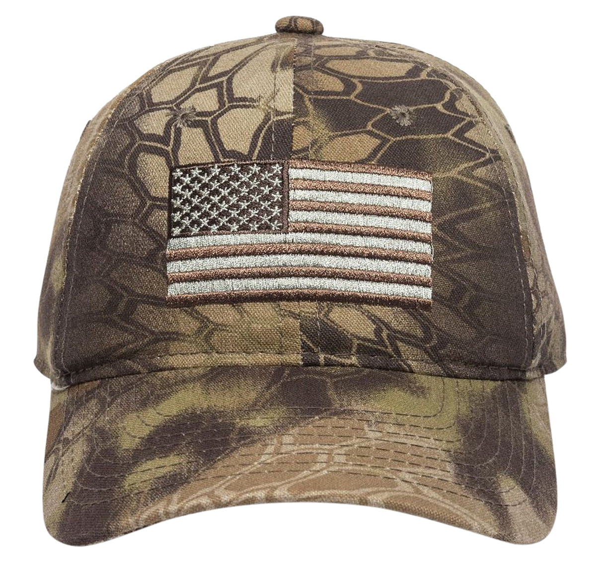 Outdoor Cap 120159-1-8 Kryptek Highlander USA Flag Unstructured Adjustable Baseball Cap OSFA