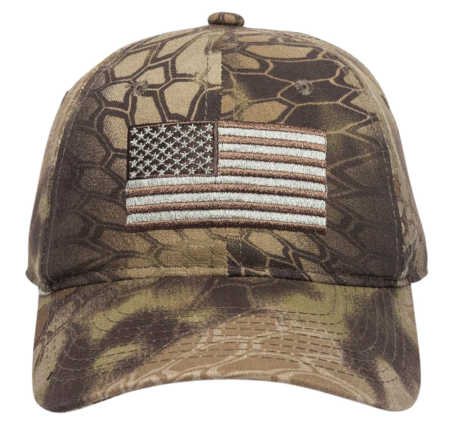 Outdoor Cap 120159-1-8 Kryptek Highlander USA Flag Unstructured Adjustable Baseball Cap OSFA