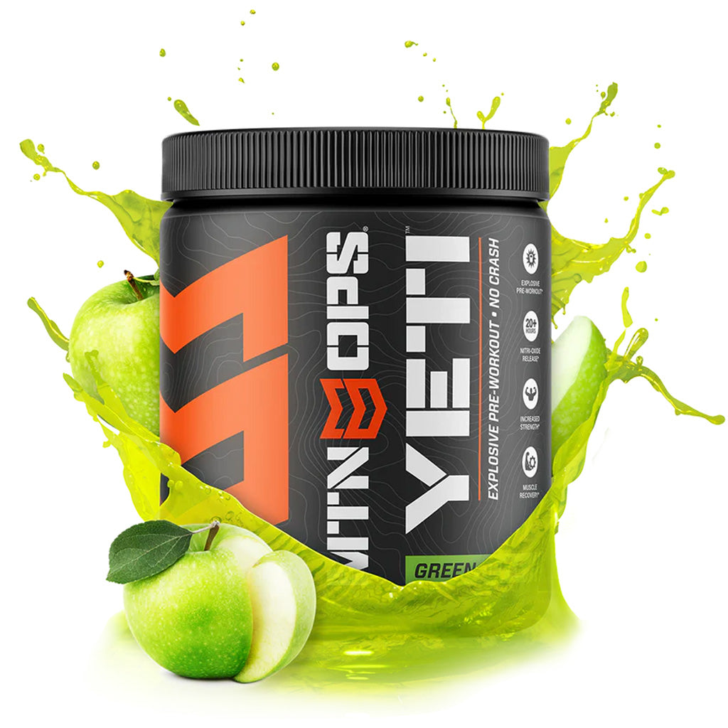 MTN Ops Yeti Pre-Workout Supplement Green Apple Flavor