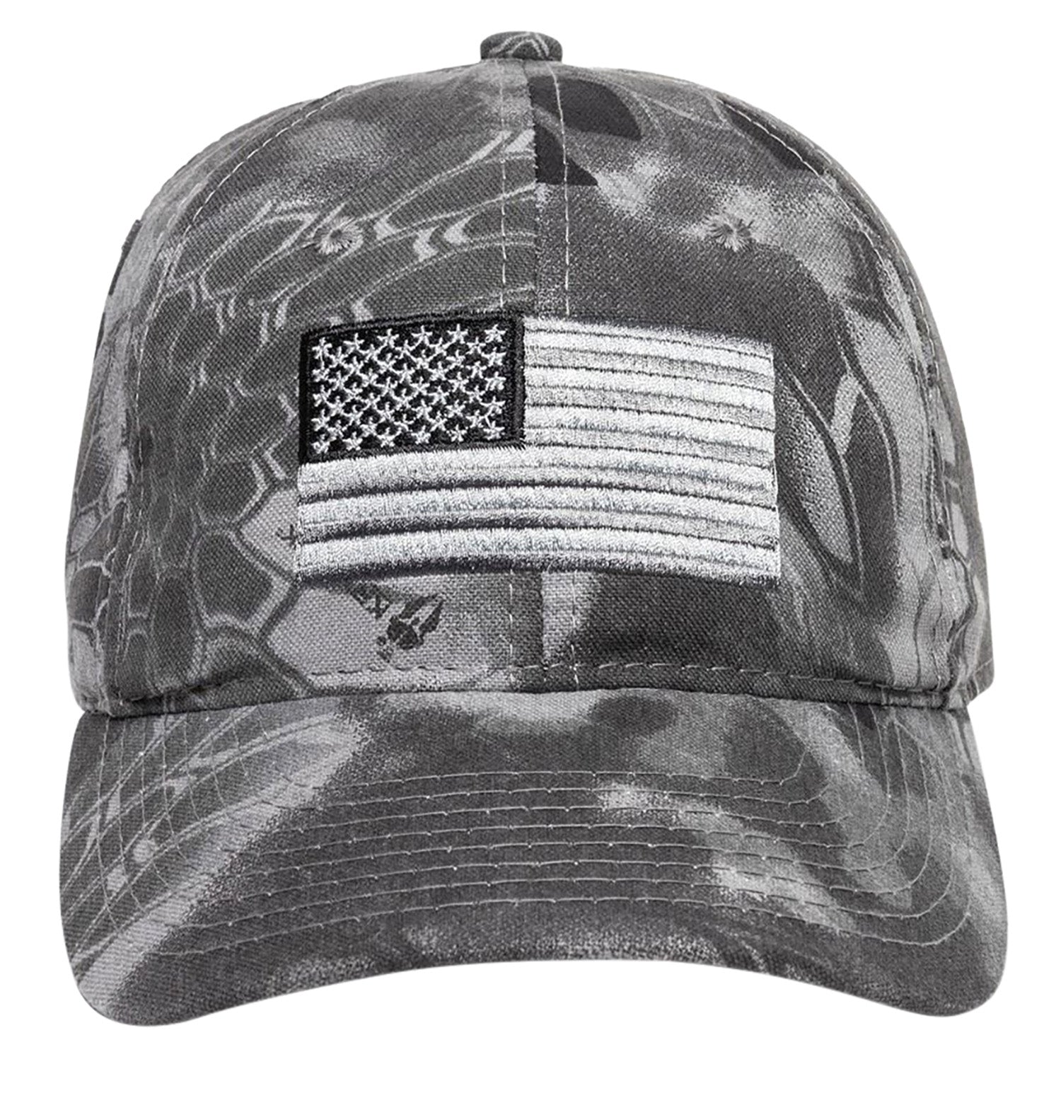 Outdoor Cap 120159-3-3 Kryptek Raid USA Flag Hook & Loop Unstructured Baseball Cap OSFA