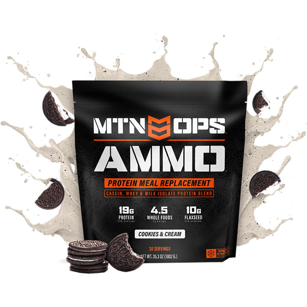 MTN Ops Ammo Protein Blend Cookies and Cream Flavor