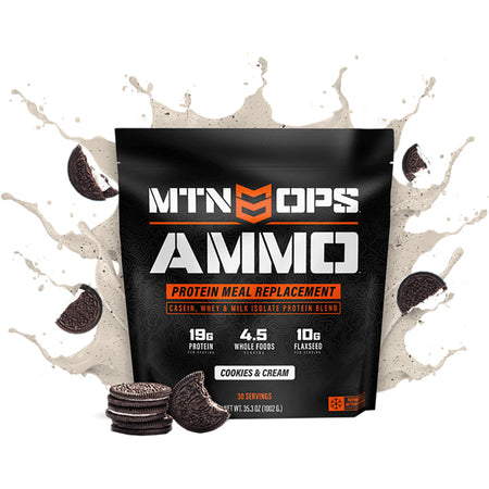 MTN Ops Ammo Protein Blend Cookies and Cream Flavor