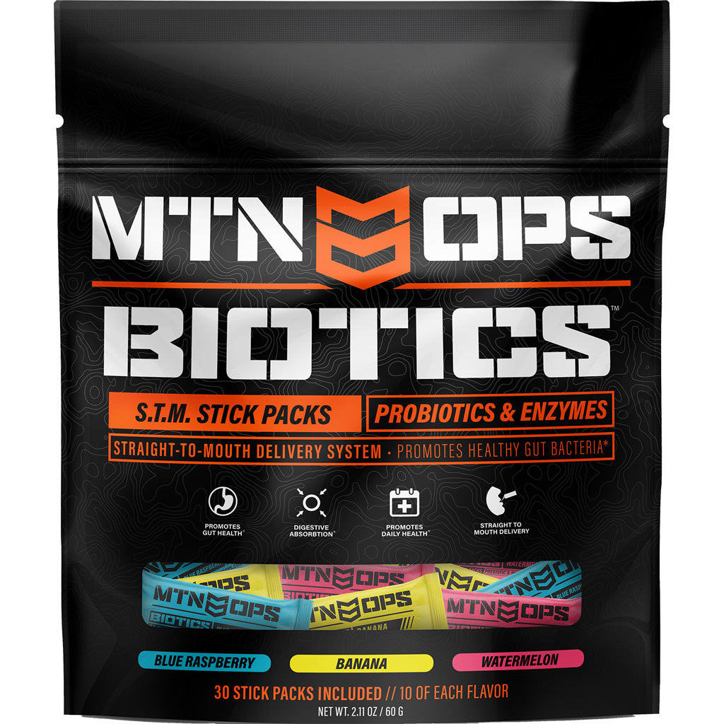 MTN Ops Biotics Digestive Health STM Stick Packs 30 ct