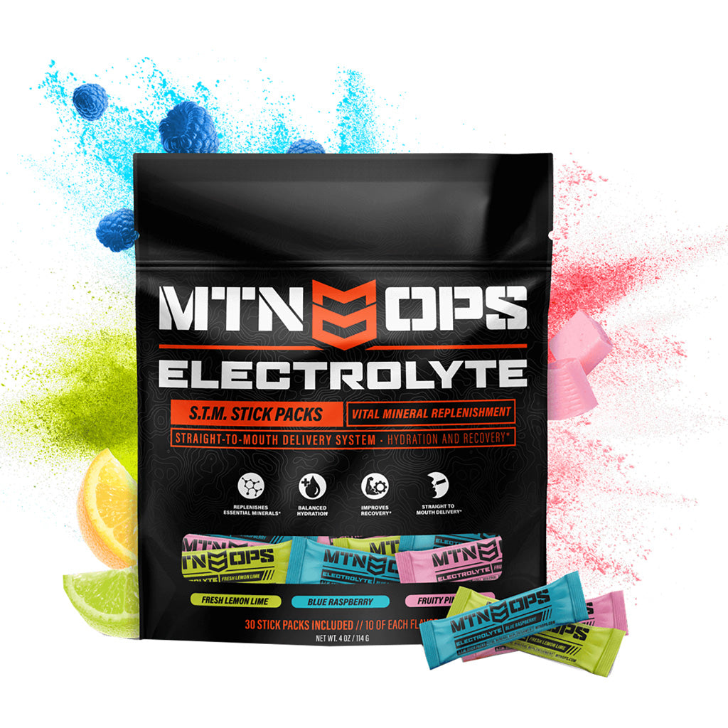 MTN Ops Electrolytes Essential Minerals STM Stick Pack 30 ct