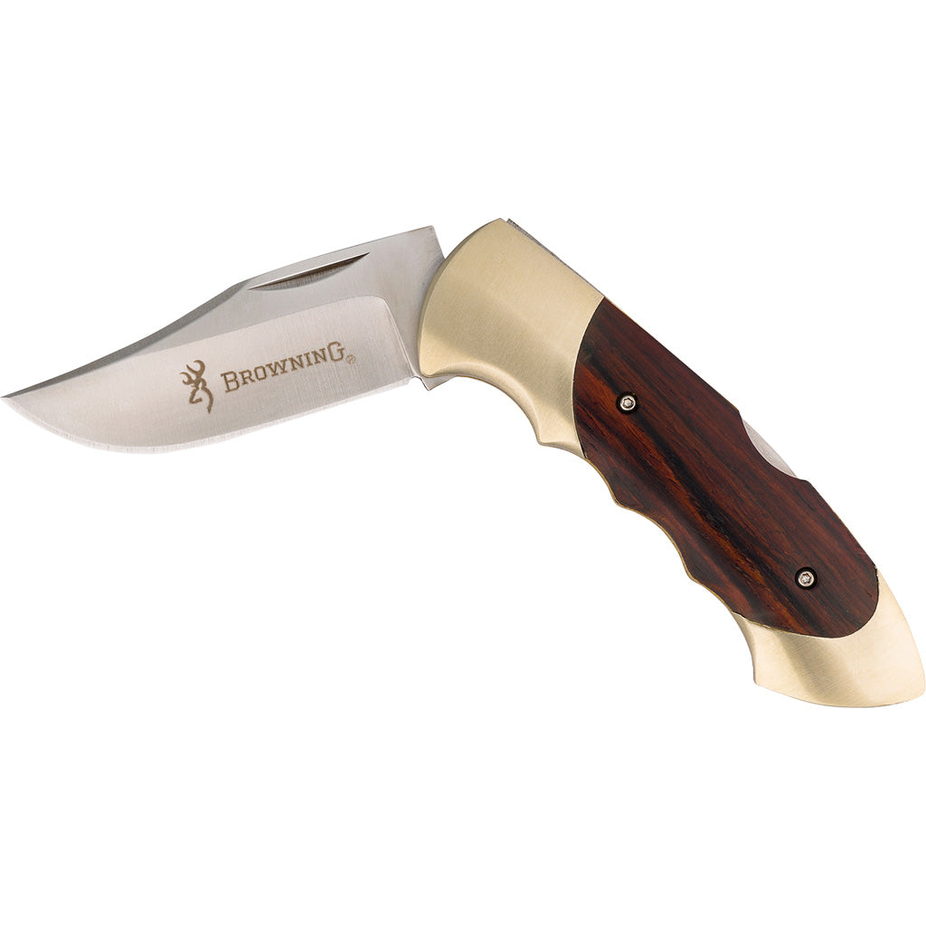 Browning Model 111 Clip Point Folding Knife Cocobolo Handle