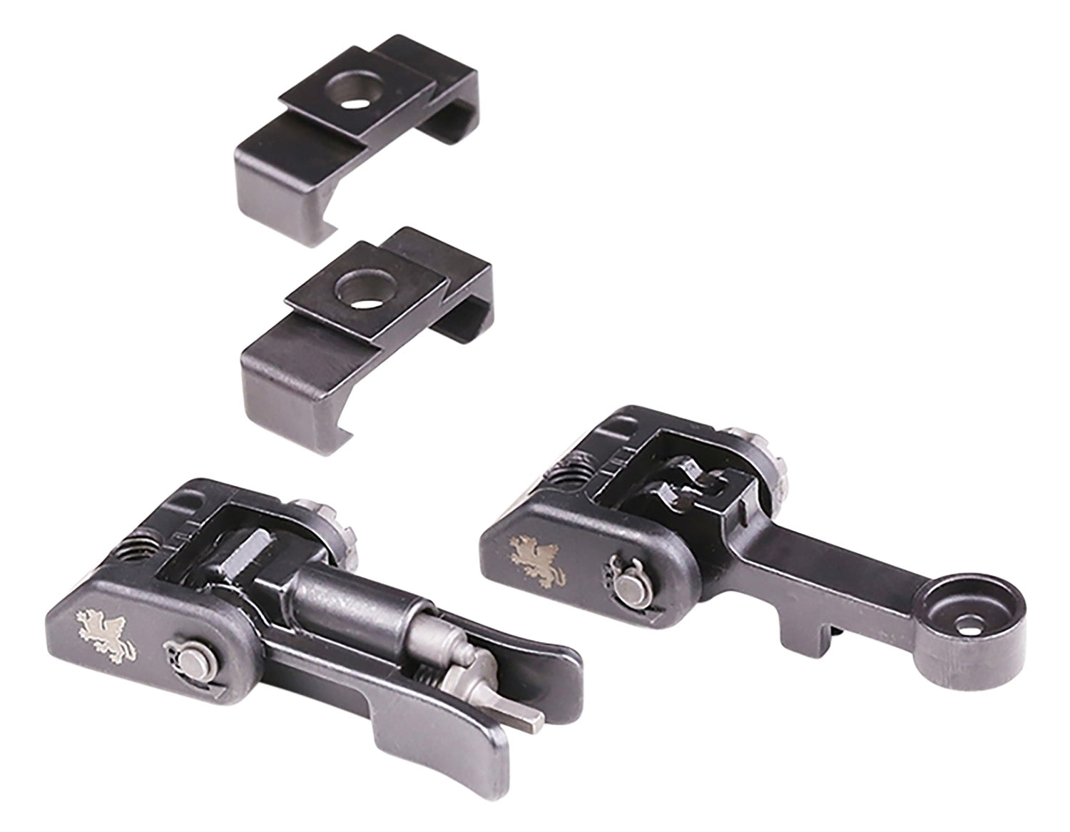 Griffin Armament M2 Modular Flip-Up Backup Iron Sight Set Black GAM2S