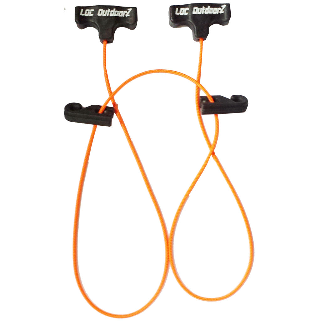 LOC Outdoorz Crossbow Cocking Aid Orange Large Hooks USA Made