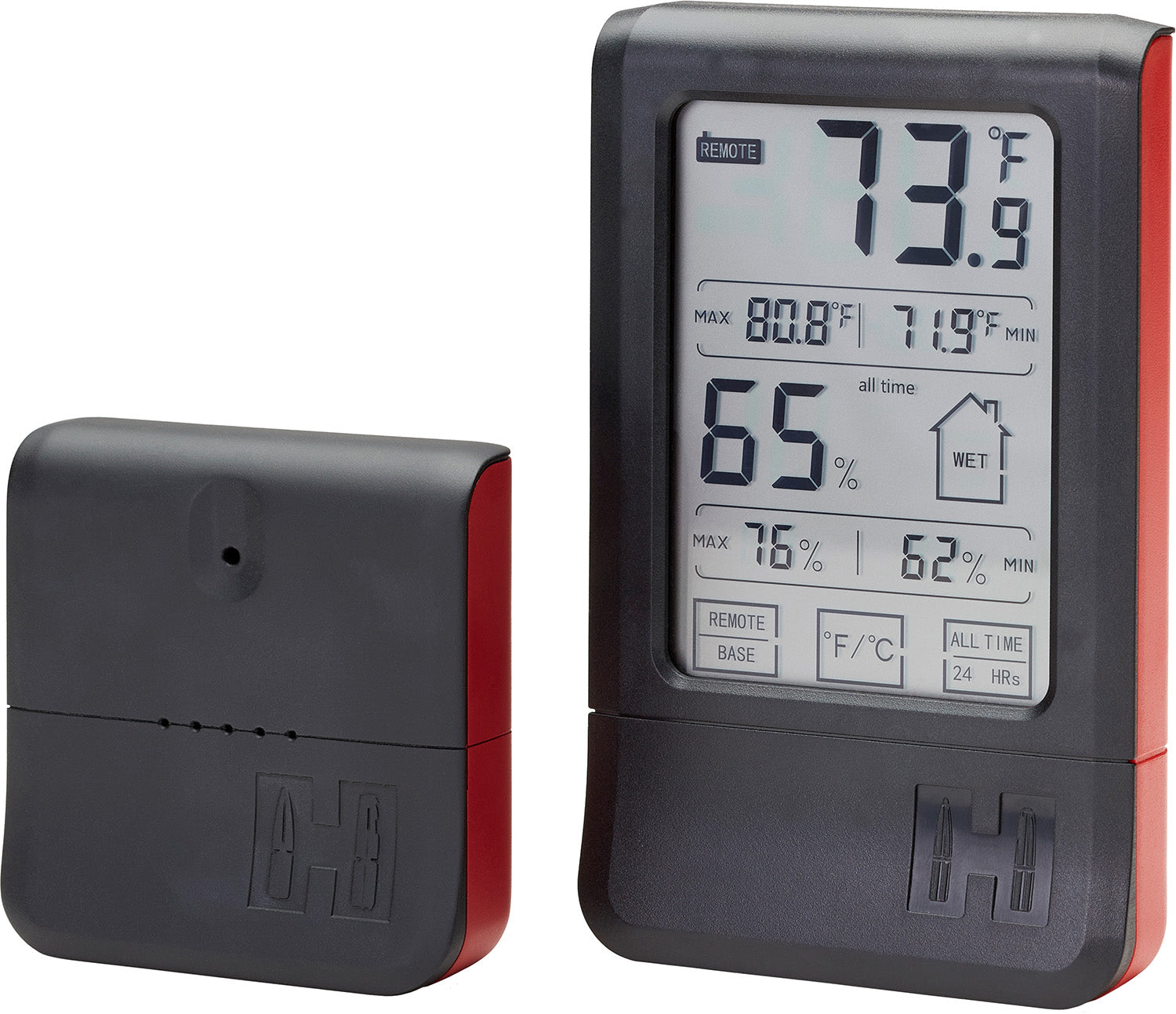 Hornady 95907 Gun Safe Wireless Hygrometer Black Touchscreen Remote