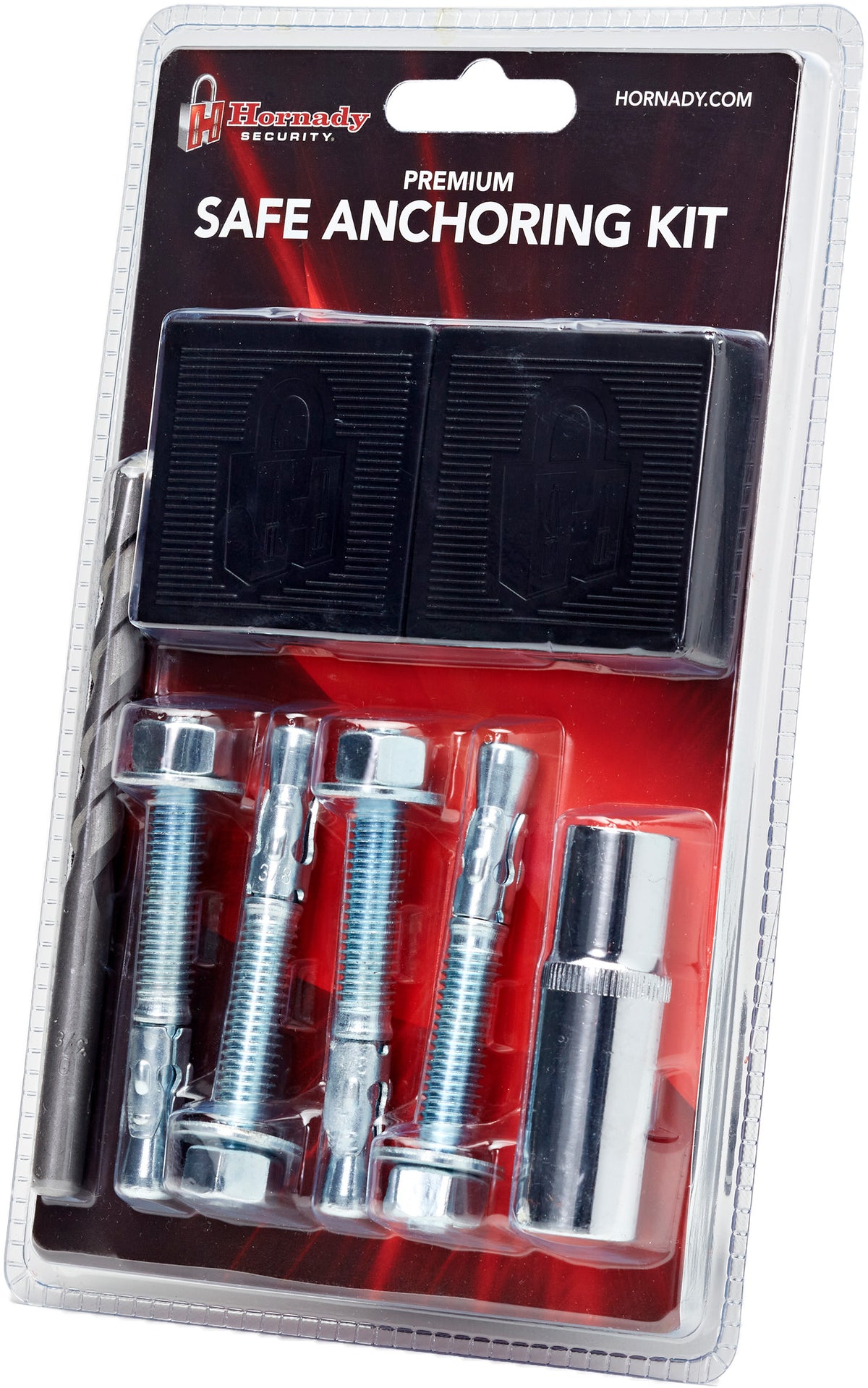 Hornady 95851 Gun Safe Anchoring Kit Silver with Carbide Bit and Shims