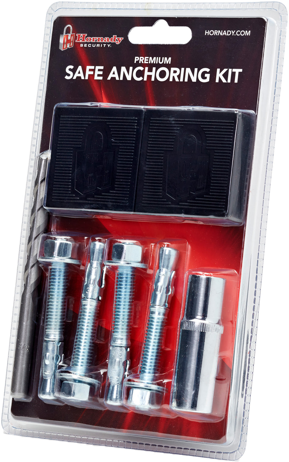 Hornady 95851 Gun Safe Anchoring Kit Silver with Carbide Bit and Shims