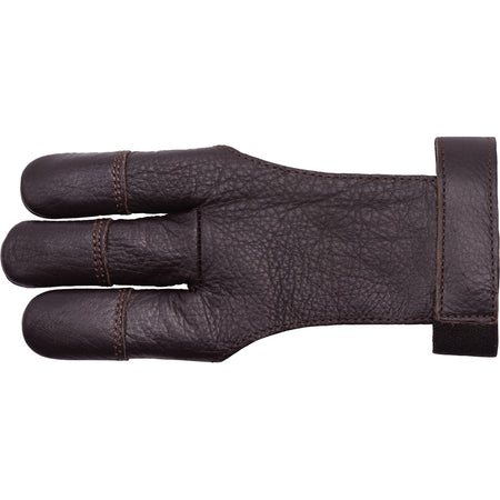 30-06 Brown Cowhide 3-Finger Archer Shooting Glove Medium