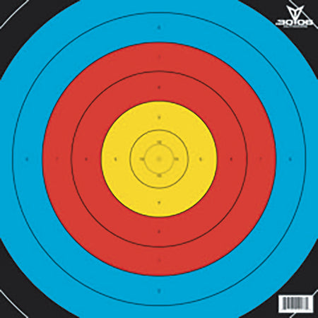 30-06 80cm FITA 10-Ring Paper Target 17x17 100 pk