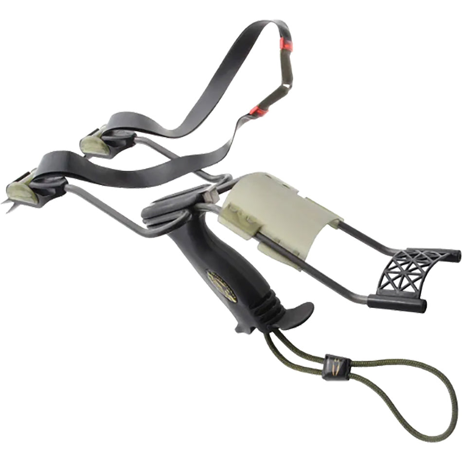 Saunders Falcon X Wristrocket Slingshot Flatband and Carry Case