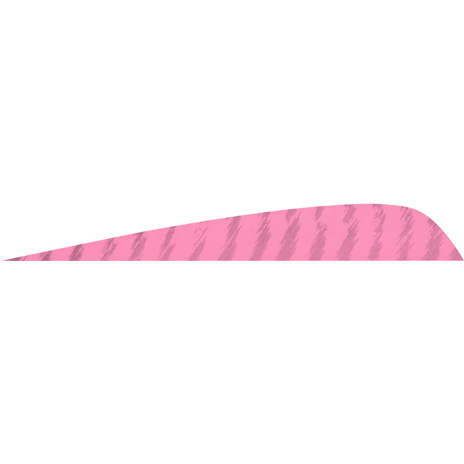 Gateway 4 in. Parabolic Feathers Barred Flo Pink Left Wing 50 Count