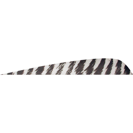 Gateway 4 in. Parabolic Feathers Barred White Left Wing 50 Count