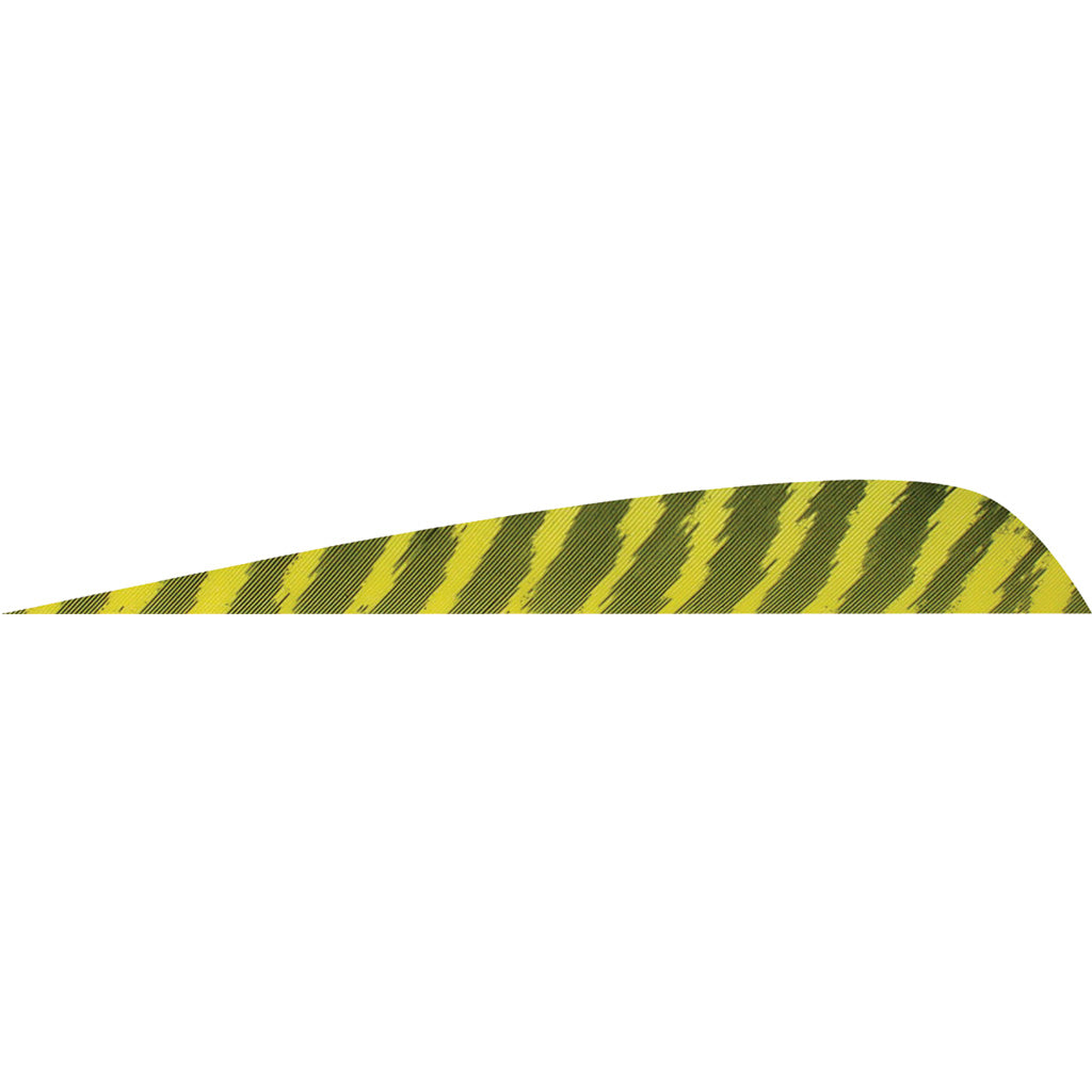Gateway 4 in. Parabolic Feathers Barred Yellow Left Wing 50 Count