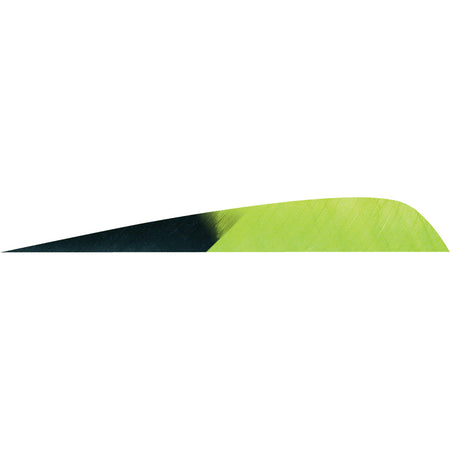 Gateway Feathers Kuro Chartreuse 4-Inch Parabolic LW Fletching 50 Pack