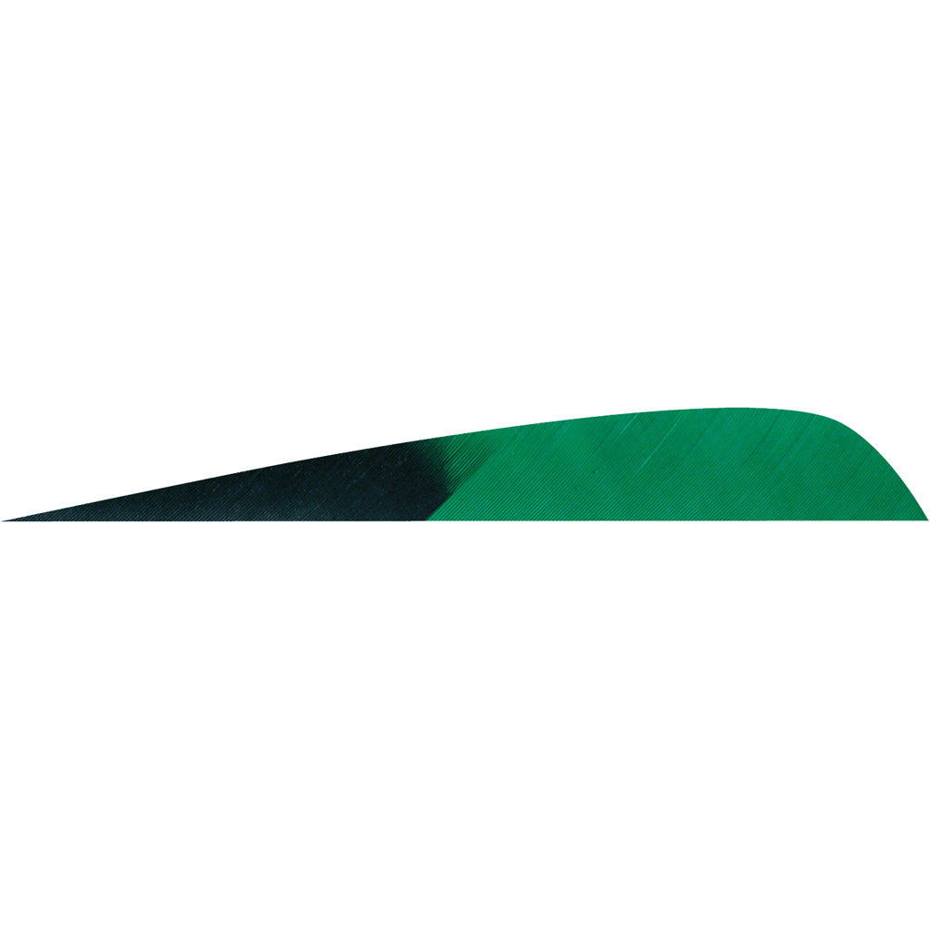 Gateway Feathers Kuro Green 4-Inch Parabolic LW Fletching 50 Pack