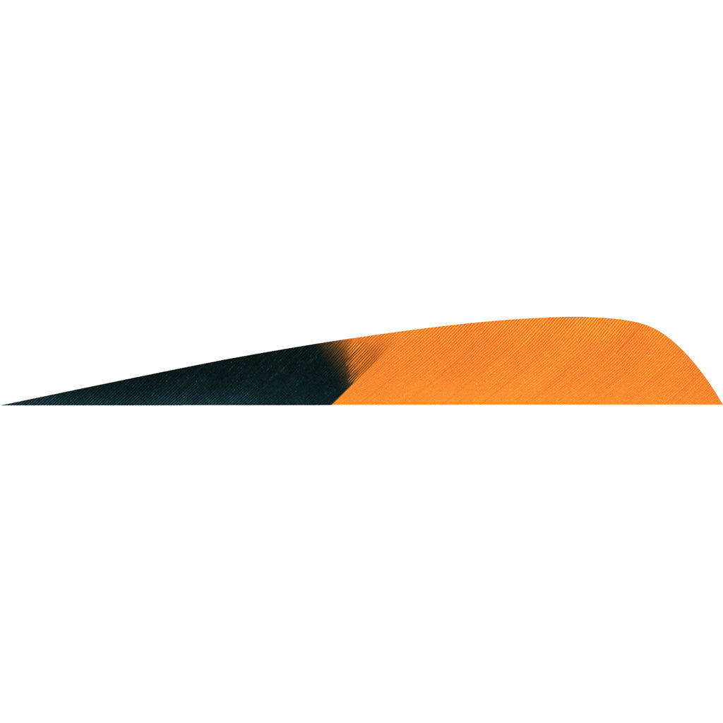 Gateway Feathers Kuro Orange 4-Inch Parabolic LW Fletching 50 Pack