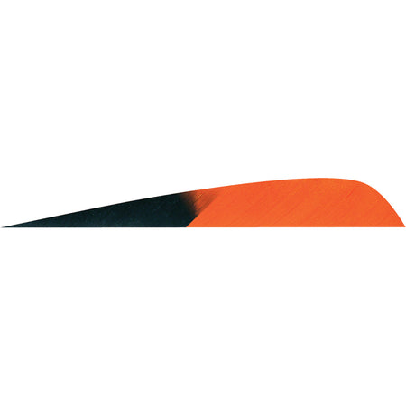 Gateway Feathers Kuro Tangerine 4-Inch Parabolic LW Fletching 50 Pack