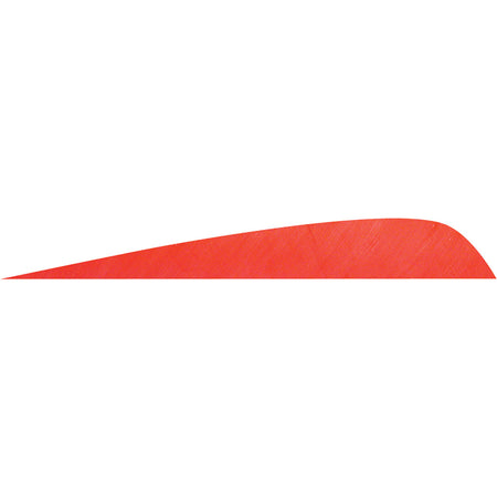 Gateway Red Parabolic Fletching Feathers 4 in. LW 50 Count