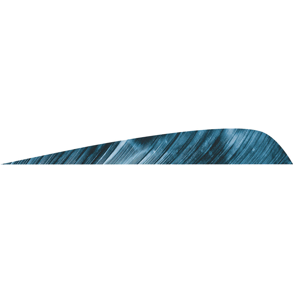 Gateway Tre Blue Parabolic Fletching Feathers 4 in. LW 50 Count