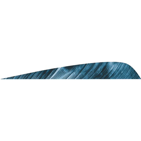 Gateway Tre Blue Parabolic Fletching Feathers 4 in. LW 50 Count