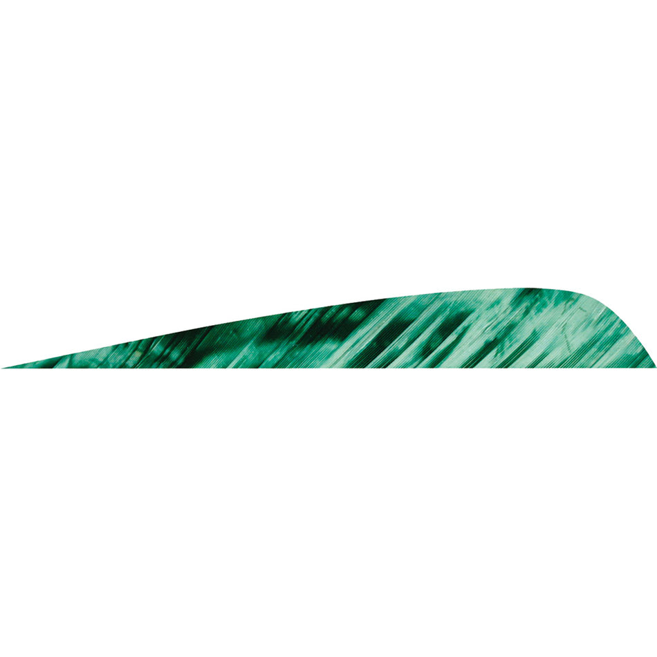 Gateway Tre Green Parabolic Fletching Feathers 4 in. LW 50 Count