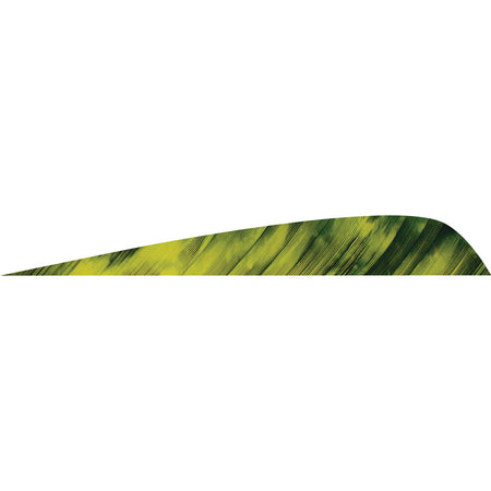 Gateway Tre Yellow Parabolic Fletching Feathers 4 in. LW 50 Count