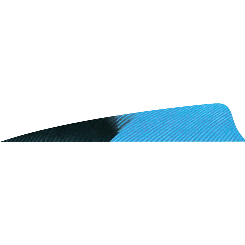 Gateway Shield Cut Arrow Feathers Kuro Blue 4 in. Left Wing Pack of 50