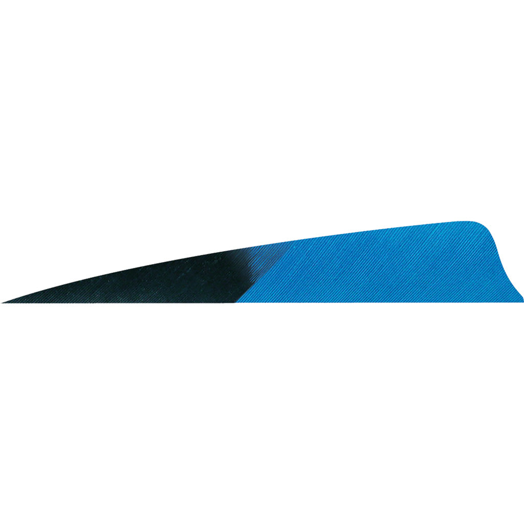Gateway Shield Cut Arrow Feathers Kuro Denim 4 in. Left Wing Pack of 50